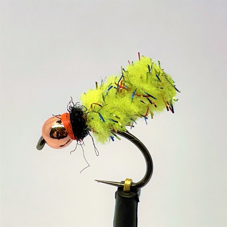 Phillippa Hake Flies Mopster Fly Copper bead Fl. Yellow