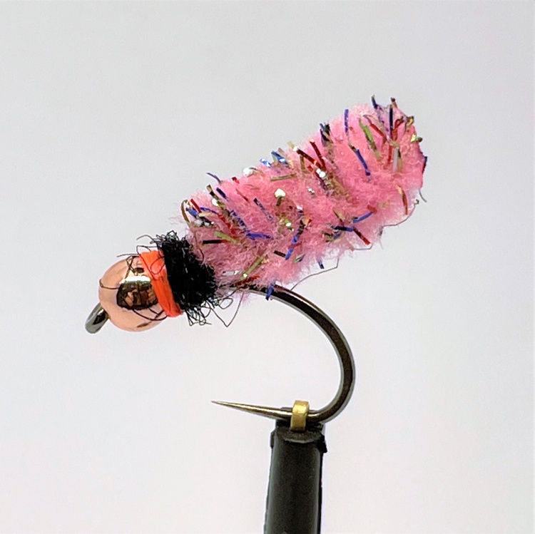 Phillippa Hake Flies Mopster Fly Copper bead Fl. Pale Pink