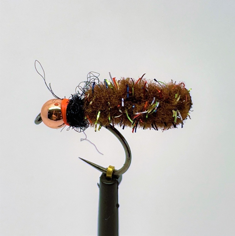 Phillippa Hake Flies Mopster Fly Copper bead Rootbeer
