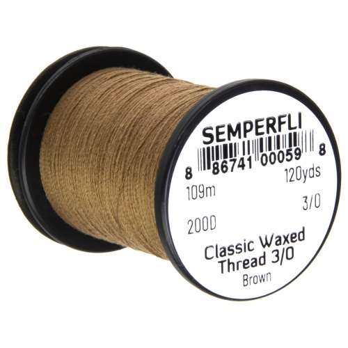 Semperfli Classic Waxed Thread 3/0 120 Yards Brown