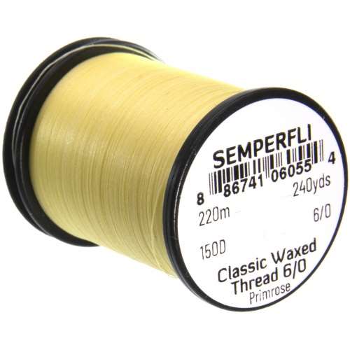 Semperfli Classic Waxed Thread 6/0 240 Yards Primrose