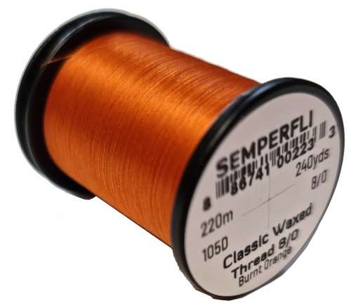 Semperfli Classic Waxed Thread 8/0 240 Yards Burnt Orange