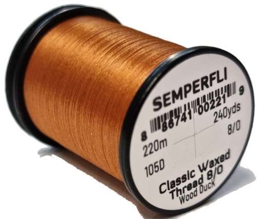 Semperfli Classic Waxed Thread 8/0 240 Yards Wood Duck