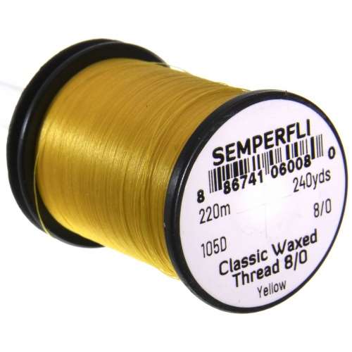 Semperfli Classic Waxed Thread 8/0 240 Yards Yellow