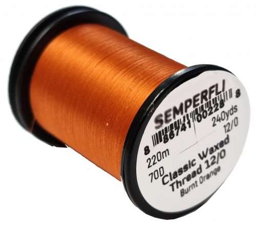 Semperfli Classic Waxed Thread 12/0 240 Yards Burnt Orange