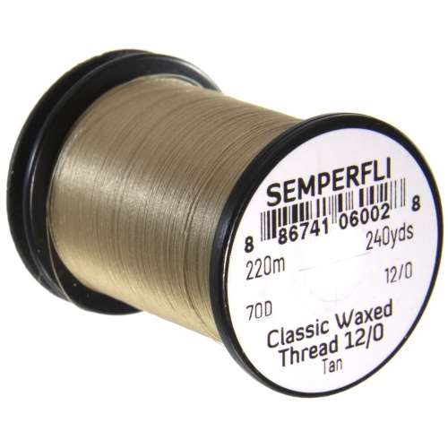 Semperfli Classic Waxed Thread 12/0 240 Yards Tan