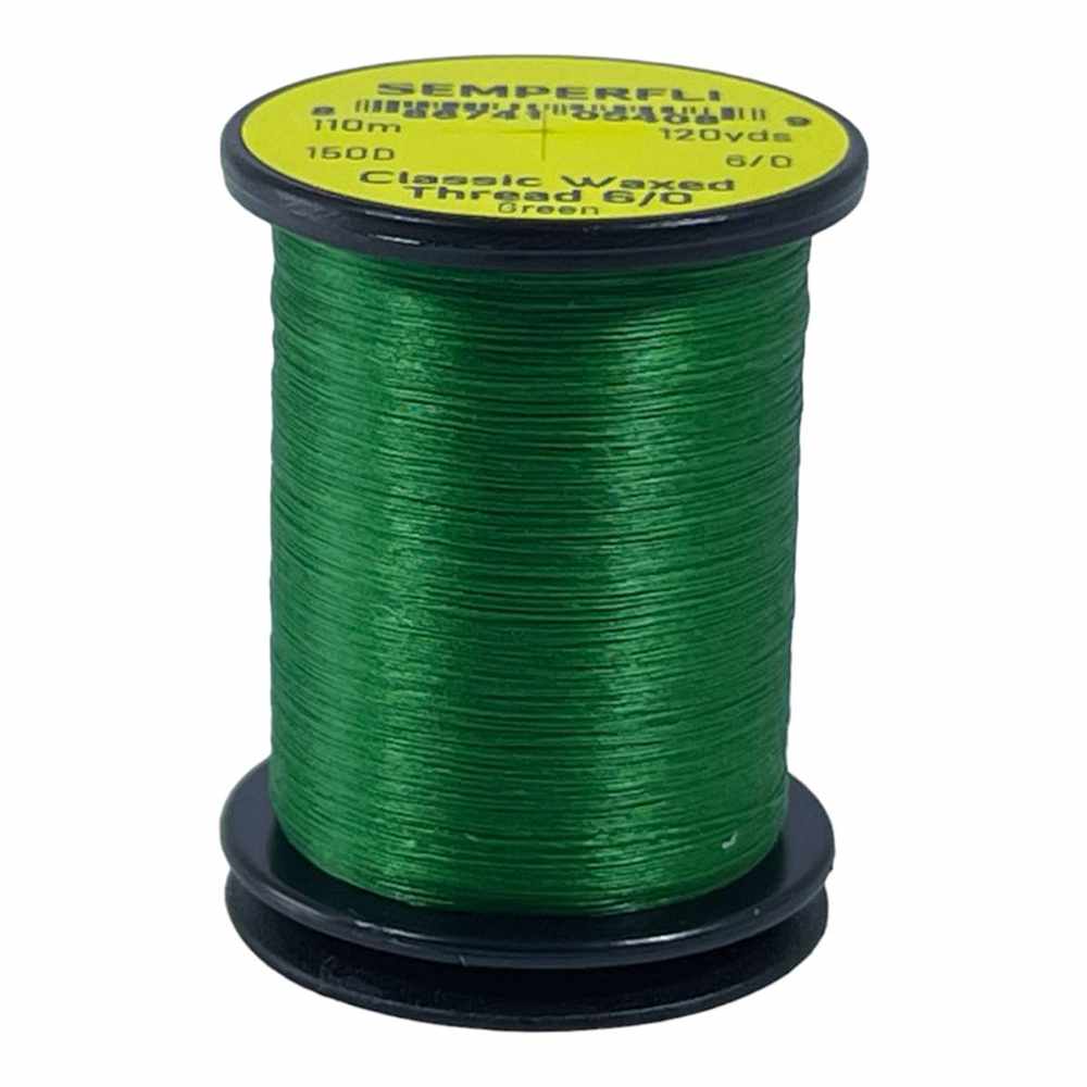 Classic Waxed Thread 6/0 110m (120 Yards) Green for Fly Tying