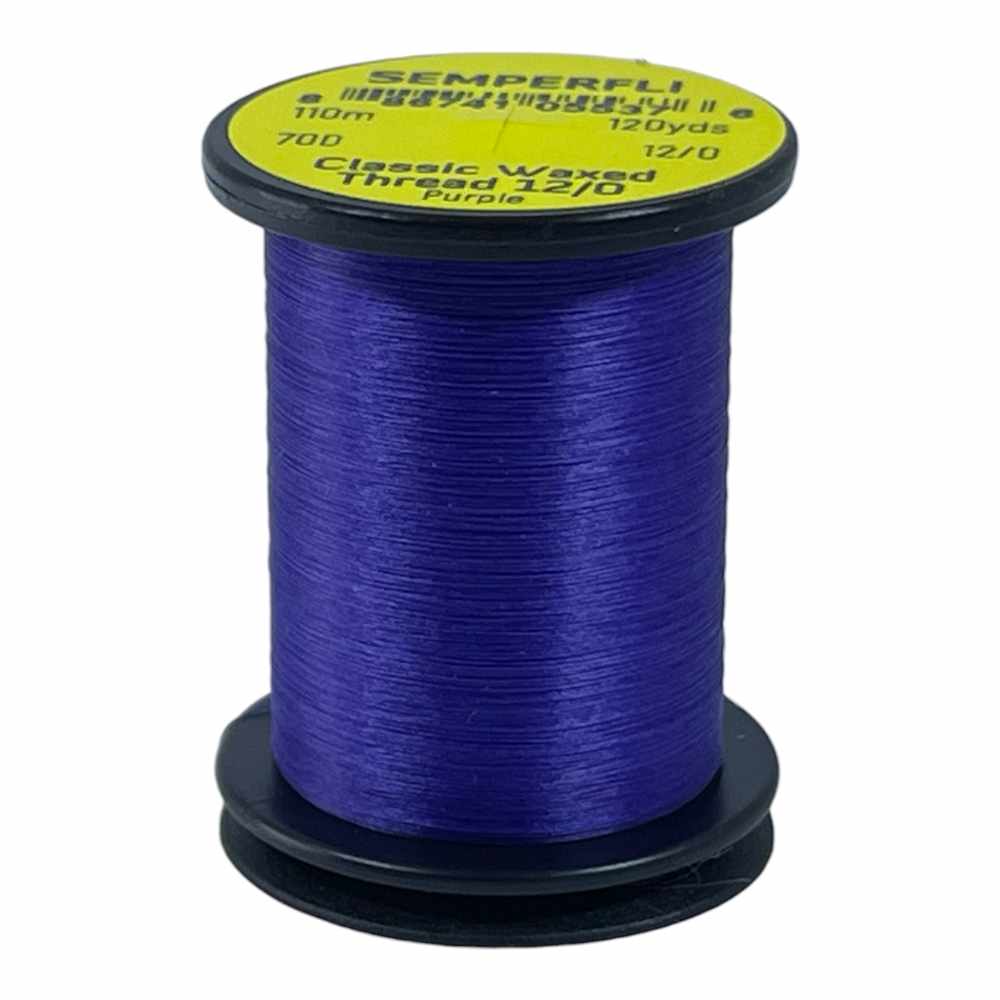 Classic Waxed Thread 12/0 110m (120 Yards) Purple for Fly Tying
