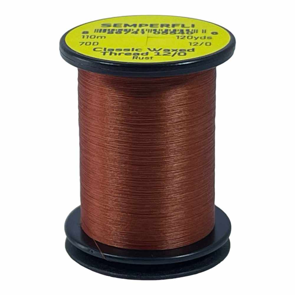 Classic Waxed Thread 12/0 110m (120 Yards) Rust for Fly Tying