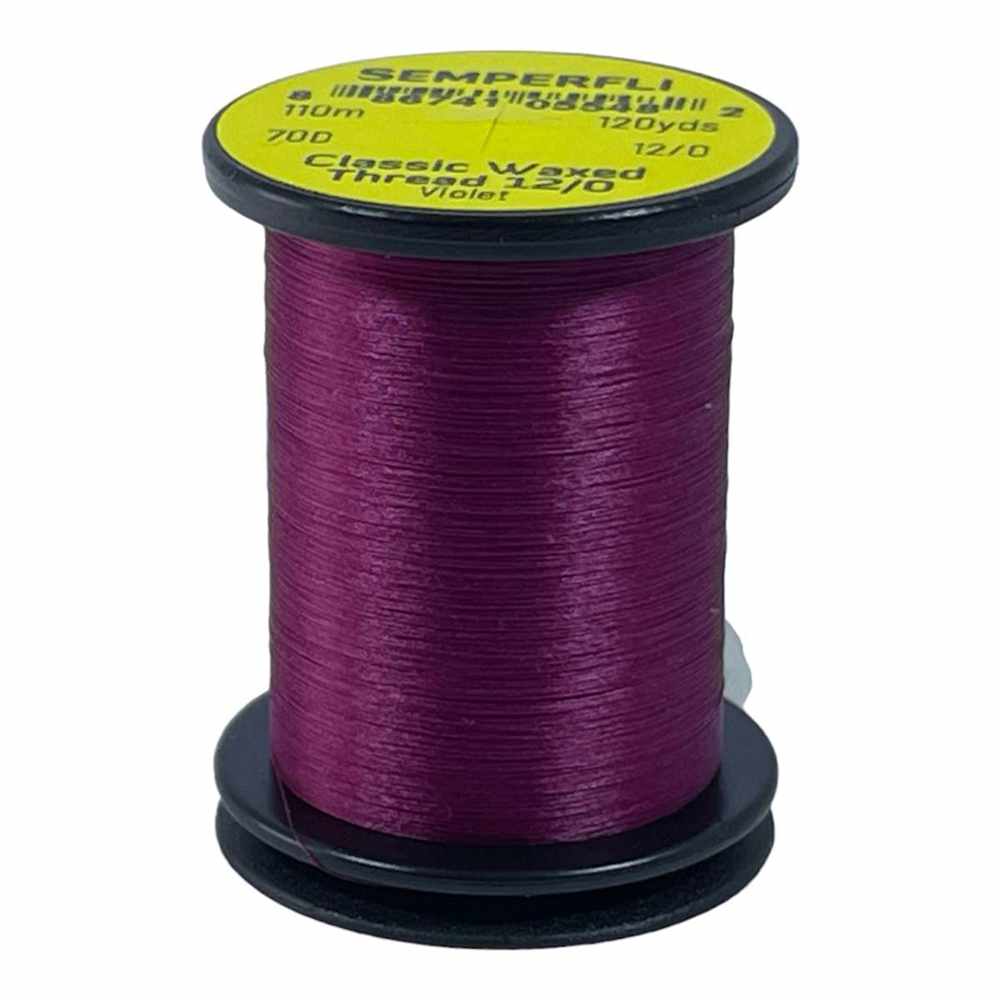 Classic Waxed Thread 12/0 110m (120 Yards) Violet for Fly Tying