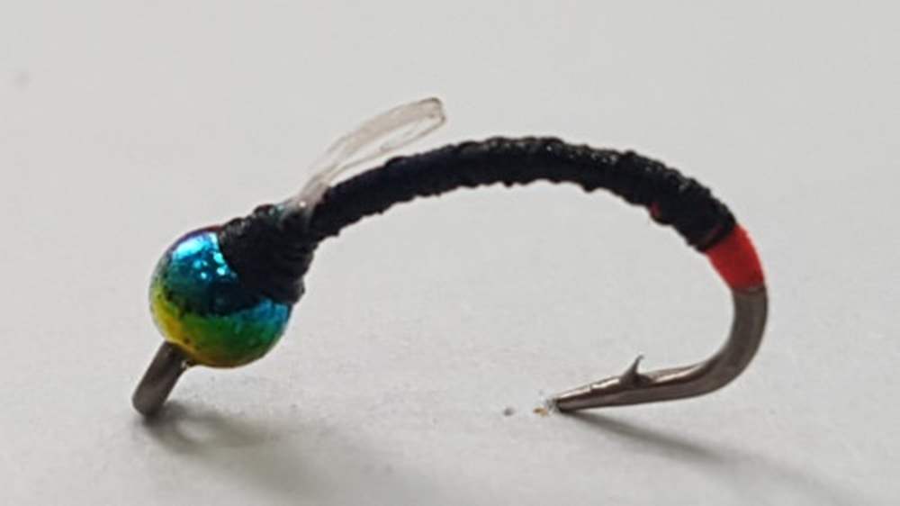 The Essential Fly Sandys Rainbow Buzzer Hot Orange Fishing Fly