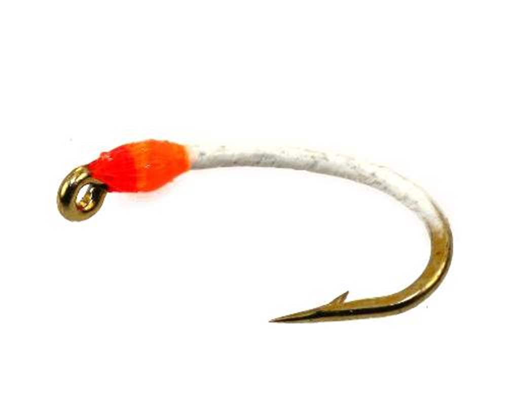 Size 12 Okay Dokay White & Orange Buzzer Trout Fly Fishing 