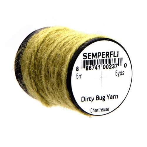 Semperfli Dirty Bug Yarn Chartreuse Fly Tying Materials (Product Length 5.46 Yds / 5m)