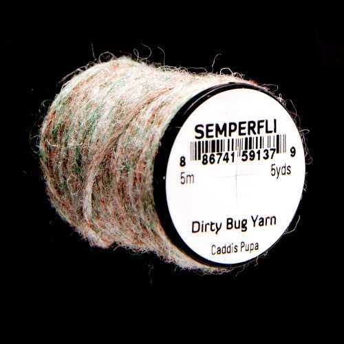 Semperfli Dirty Bug Yarn Caddis Pupa Fly Tying Materials (Product Length 5.46 Yds / 5m)