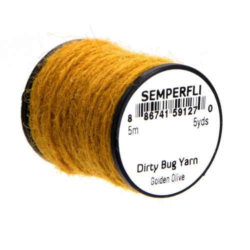 Semperfli Dirty Bug Yarn Golden Olive Fly Tying Materials (Product Length 5.46 Yds / 5m)