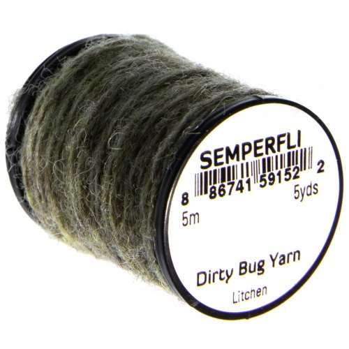 Semperfli Dirty Bug Yarn Litchen Fly Tying Materials (Product Length 5.46 Yds / 5m)