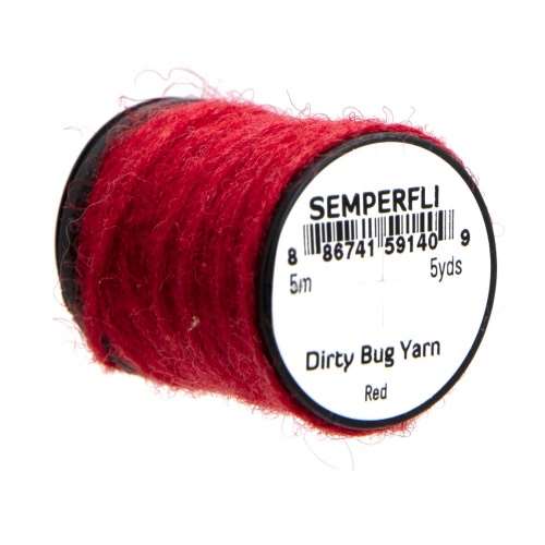 Semperfli Dirty Bug Yarn Red Fly Tying Materials (Product Length 5.46 Yds / 5m)