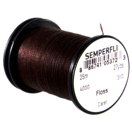Semperfli Fly Tying Floss Claret Fly Tying Materials (Product Length 27.34 Yds / 25m)