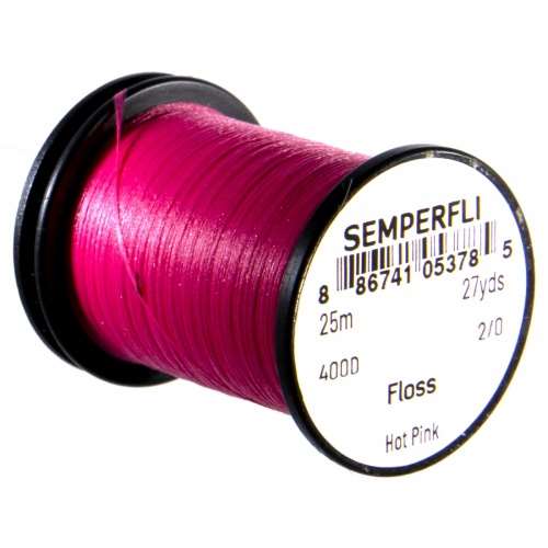Semperfli Fly Tying Floss Hot Pink Fly Tying Materials (Product Length 27.34 Yds / 25m)