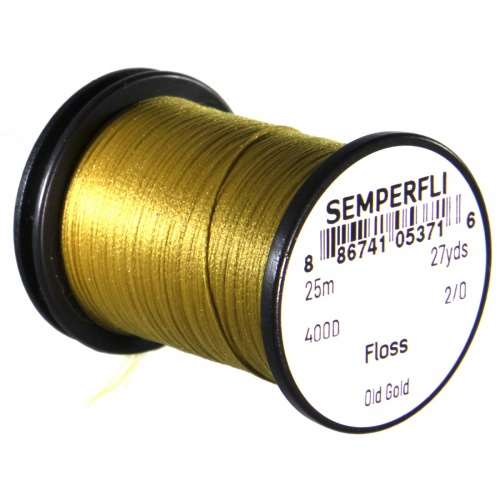 Semperfli Fly Tying Floss Old Gold Fly Tying Materials (Product Length 27.34 Yds / 25m)