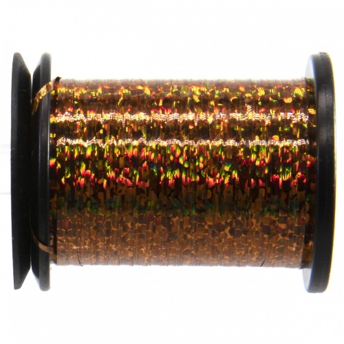 Semperfli Spool 1/32'' Holographic Tinsel Copper Fly Tying Materials (Product Length 21.8 Yds / 20m)
