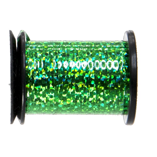 Semperfli 1/32 inch Holographic Green Tinsel