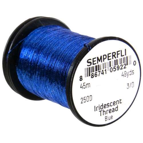 Semperfli Iridescent Thread Blue Fly Tying Materials (Product Length 49.2 Yds / 45m)