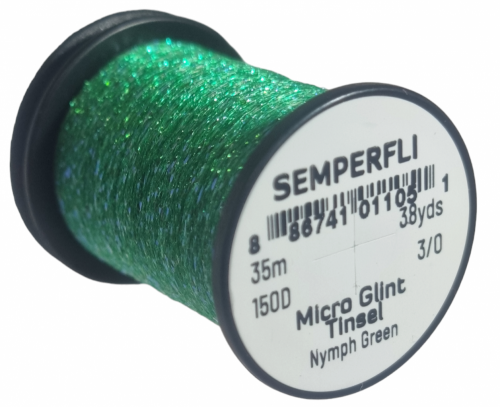 Semperfli Micro Glint Nymph Tinsel Nymph Green