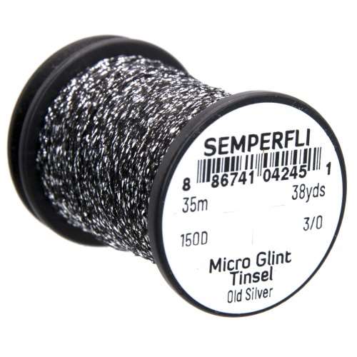 Semperfli Micro Glint Nymph Tinsel Old Silver