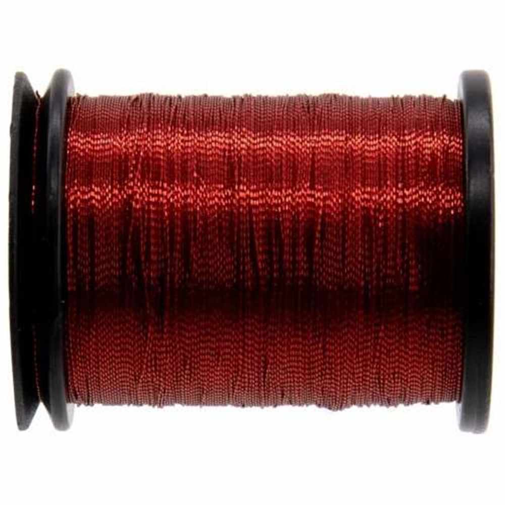 Micro Metal Hybrid Thread, Tinsel & Wire Dark Red for Fly Tying