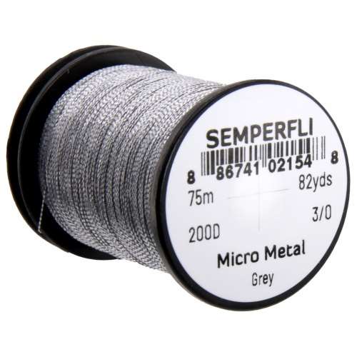 Semperfli Micro Metal Hybrid Thread, Tinsel & Wire Gray