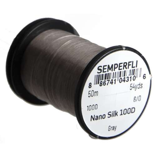 Semperfli Nano Silk 100 Denier Predator 6/0 Gray