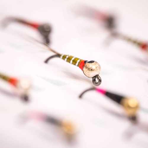 Caledonia Flies Perdigon Indicator Selection Fly Box Fishing Fly Assortment