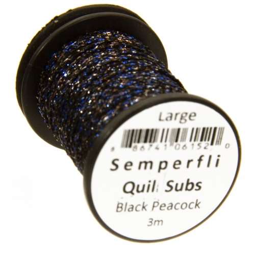 Semperfli Quill Subs Large Black Peacock