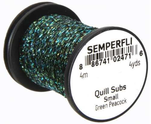 Semperfli Quill Subs Small Green Peacock