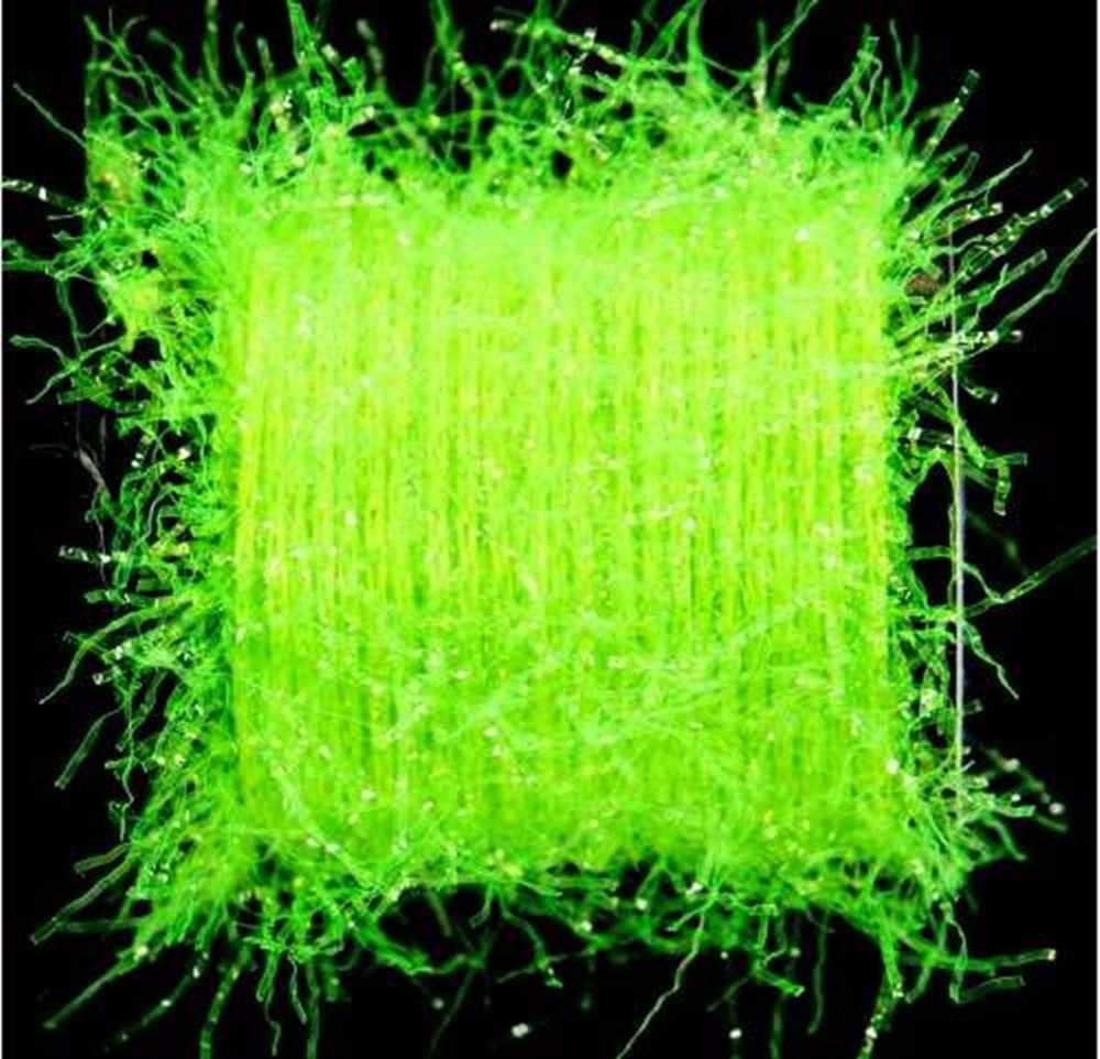 Ice Straggle Chenille Fl Green for Fly Tying from The Essential Fly