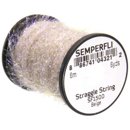 Semperfli Straggle String Micro Chenille Sf1500 Beige Fly Tying Materials (Product Length 6.56 Yds / 6m)