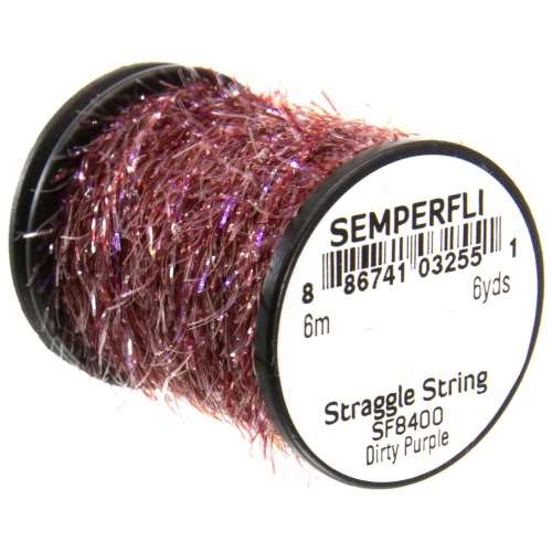 Semperfli Straggle String Micro Chenille Sf8400 Dirty Purple Fly Tying Materials (Product Length 6.56 Yds / 6m)