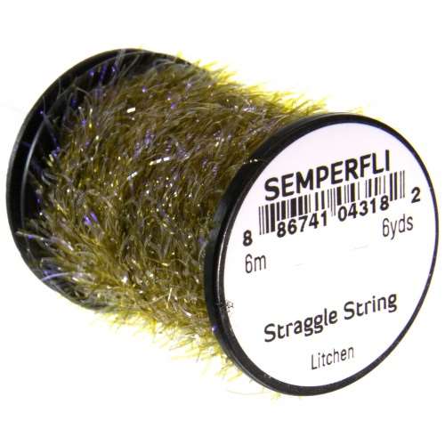 Semperfli Straggle String Micro Chenille Litchen Fly Tying Materials (Product Length 6.56 Yds / 6m)