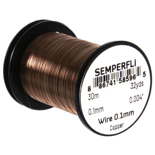 Semperfli Wire 0.1mm Copper Fly Tying Materials