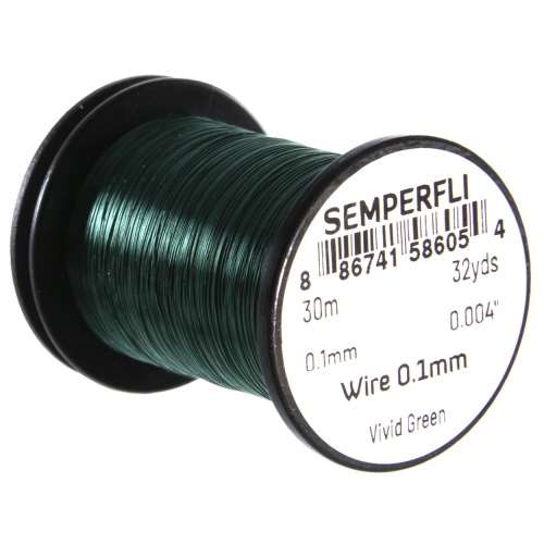 Semperfli Wire 0.1mm Vivid Green