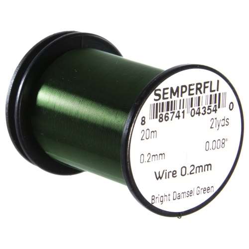 Semperfli Wire 0.2mm Bright Damsel Green