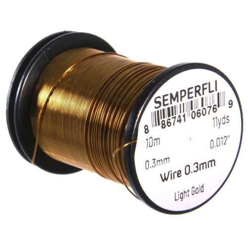 Semperfli Wire 0.3mm Light Gold