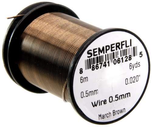 Semperfli Wire 0.5mm March Brown