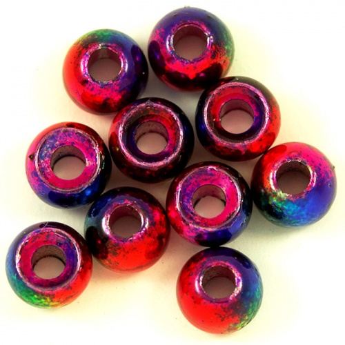 Turrall Tungsten Beads Medium 3.4mm Rainbow Fly Tying Materials