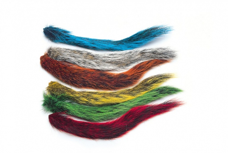 Veniard Grey Squirrel Small Tails Mixed Pack Of 5 Colours Fly Tying Materials