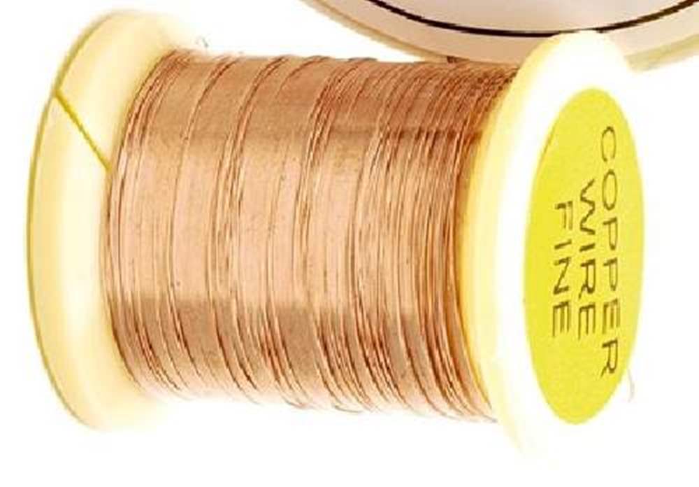 Veniard Copper Wire X Fine 0.125mm Fly Tying Materials (Product Length 16.9 Yds / 15.5m)