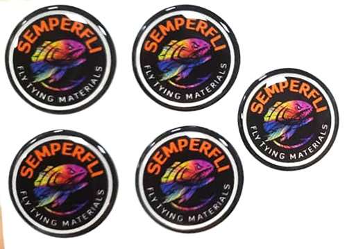 Semperfli Promotional Angry Fish 3D Sticker 2cm