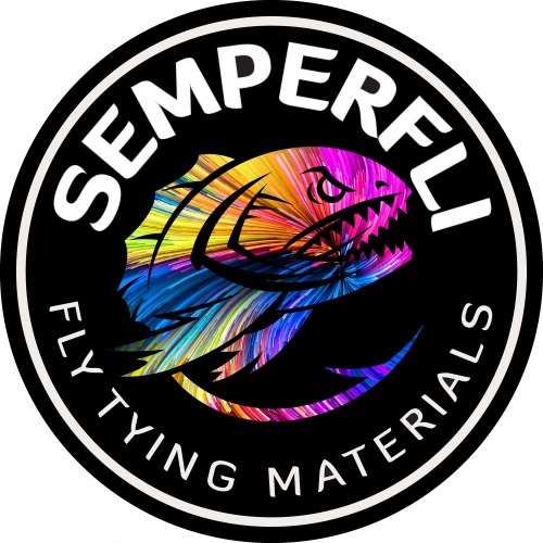 Semperfli Promotional Angry Fish Sticker 80mm