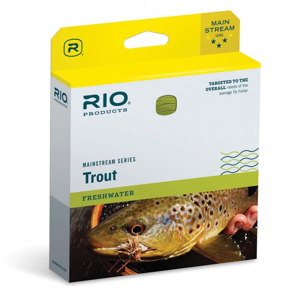 Rio Products Mainstream Trout Sink Type 6 Black (Weight Forward) Wf7 Fly Line (Length 80ft / 24.4m)
